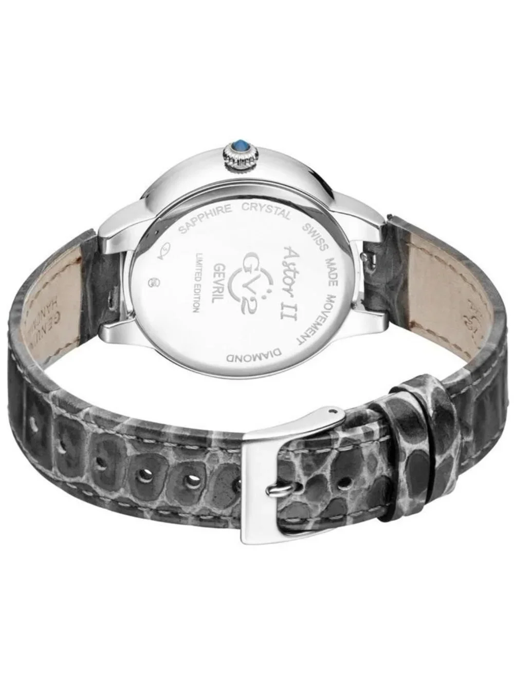 NWT Gv2 By Gevril Astor II Mother of Pearl Dial Ladies Watch